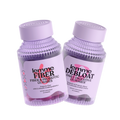 Two bottles of lemme Fiber and Probiotic Gummies and lemme Daily Digestive Gummies on a white background