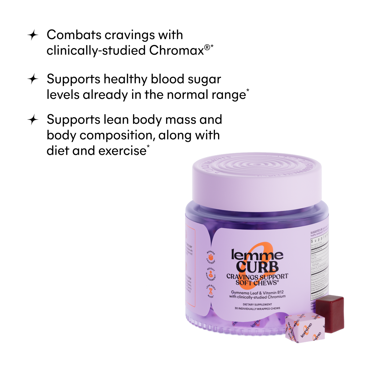lemme curb product with benefits listed 