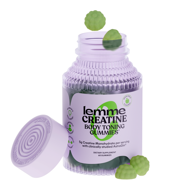 Lemme Creatine Gummies (Sour Apple) Your Regular Self-Care Pick