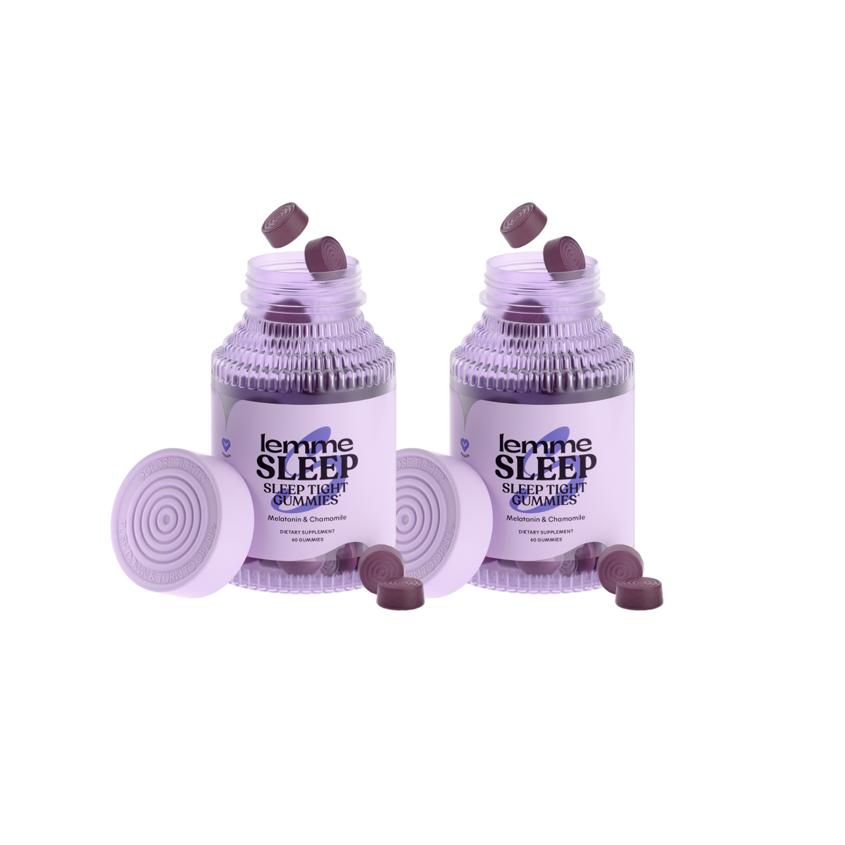 two bottle of lemme sleep gummies 