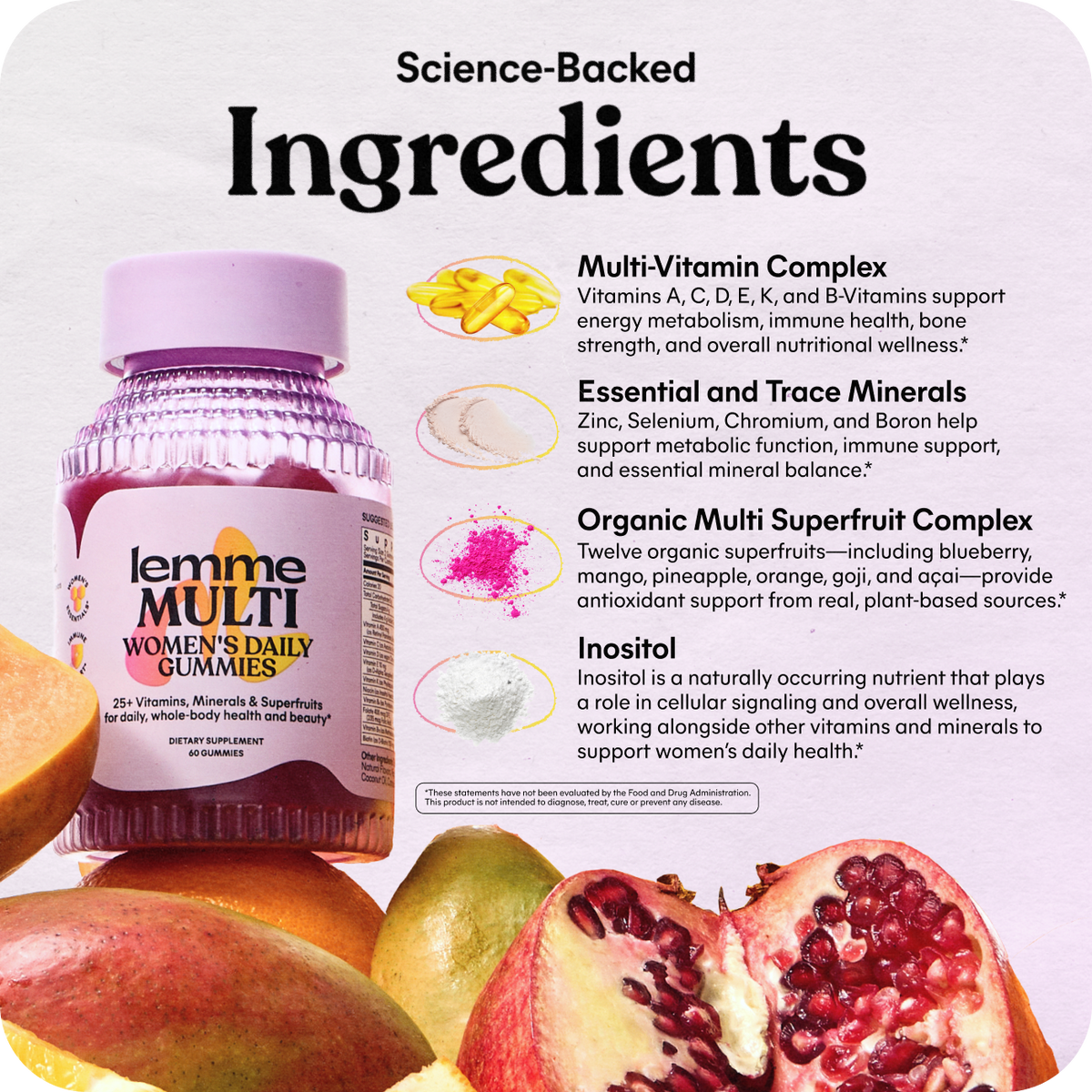 Lemme Multi Science Backed Ingredients