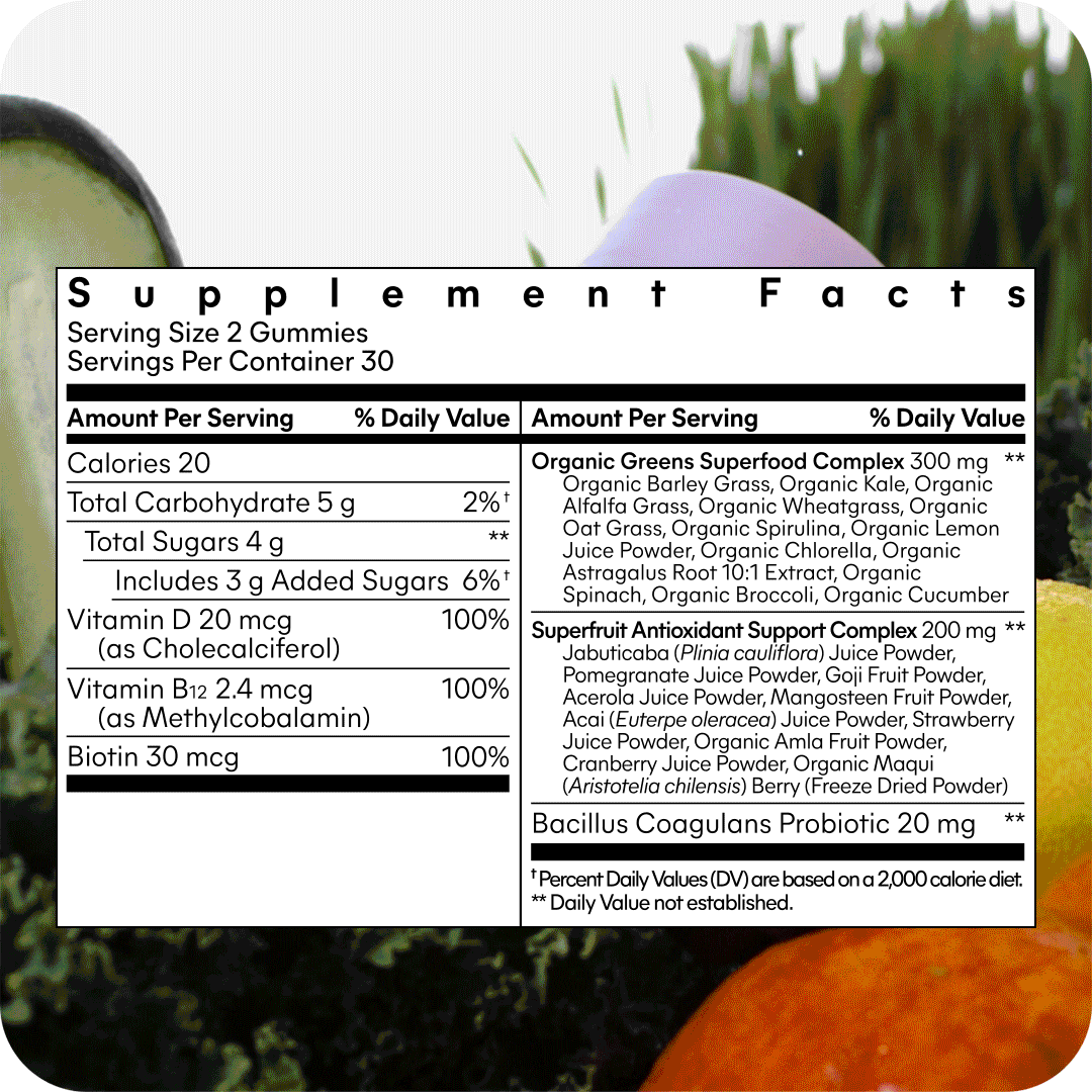 Lemme Greens Gummies Workday Routine Supplement Option