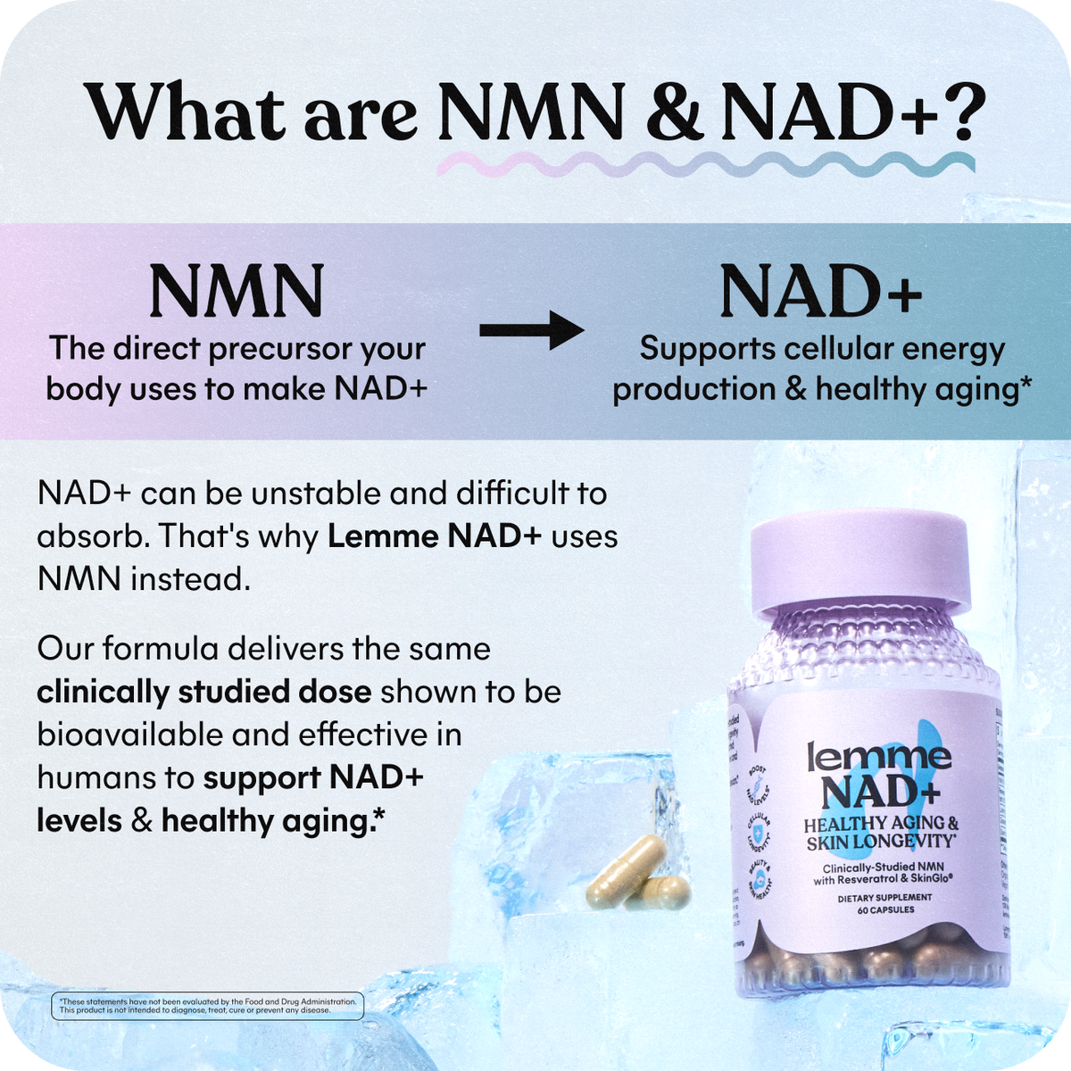Lemme NAD+ Capsules Away-Day Supplement Option