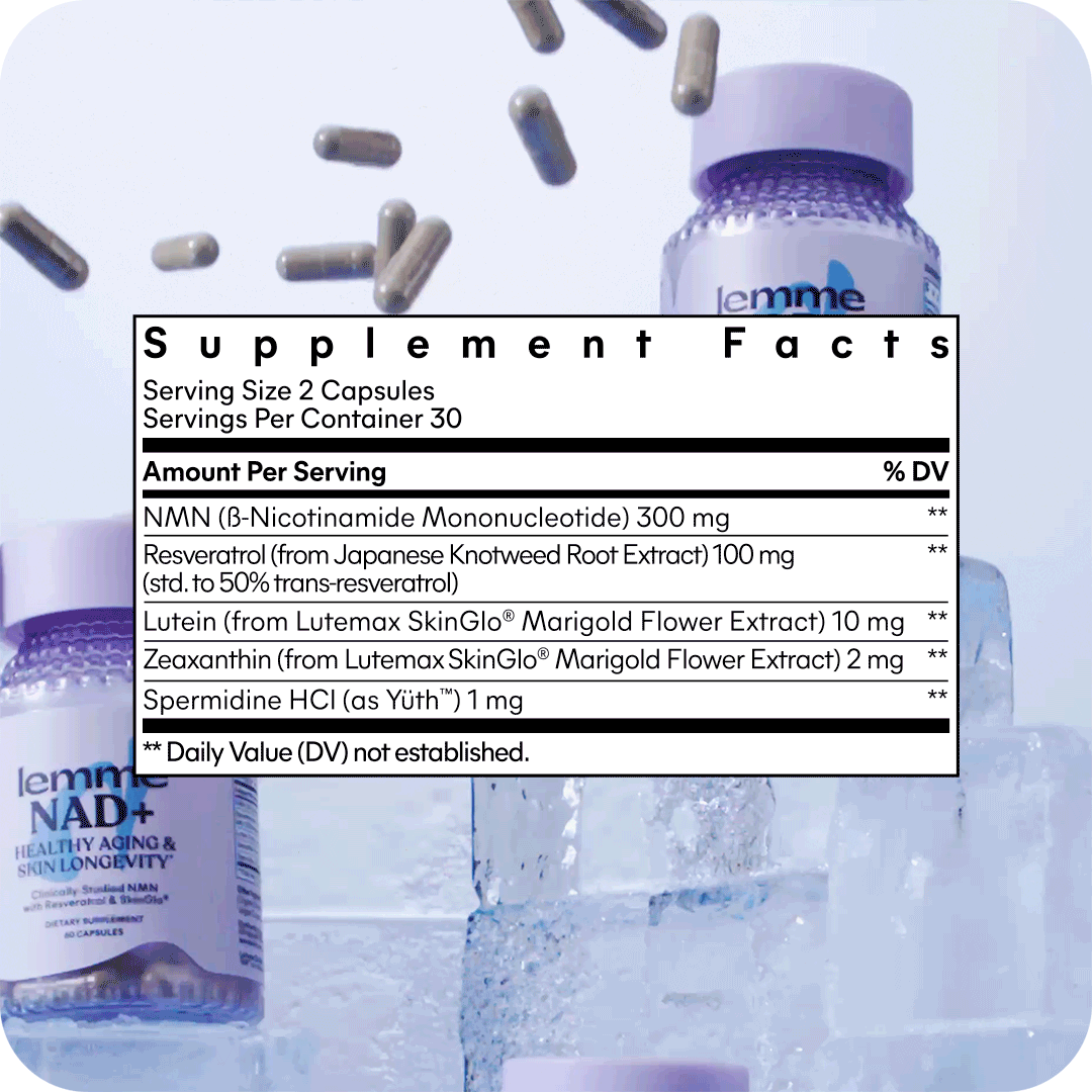 Lemme NAD+ Capsules Away-Day Supplement Option