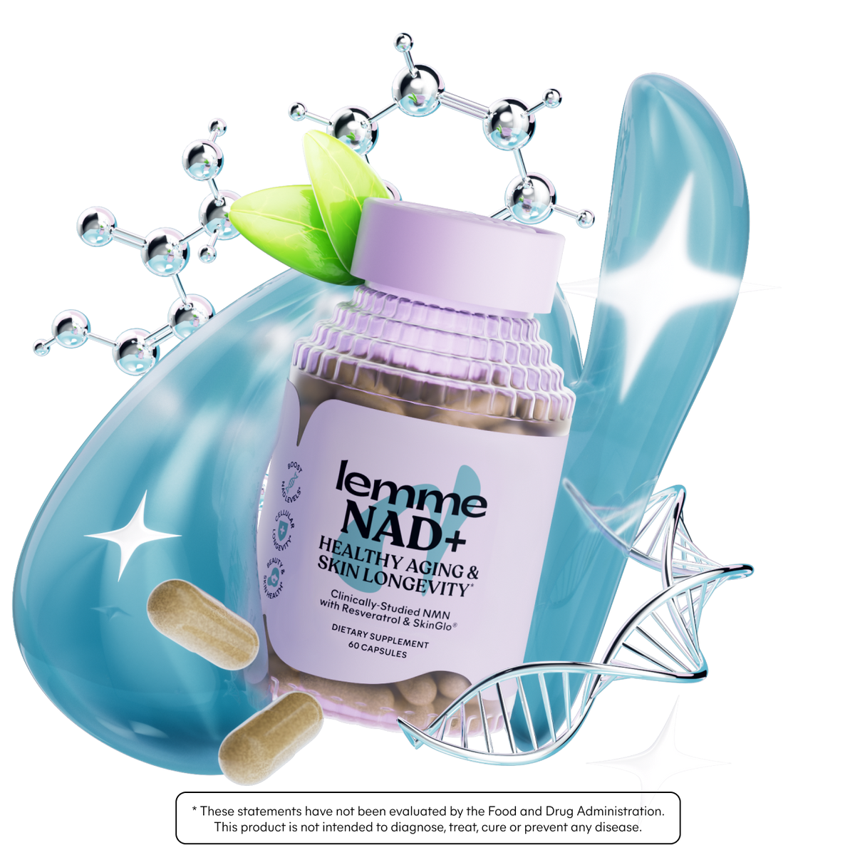Lemme NAD+ Capsules Away-Day Supplement Option