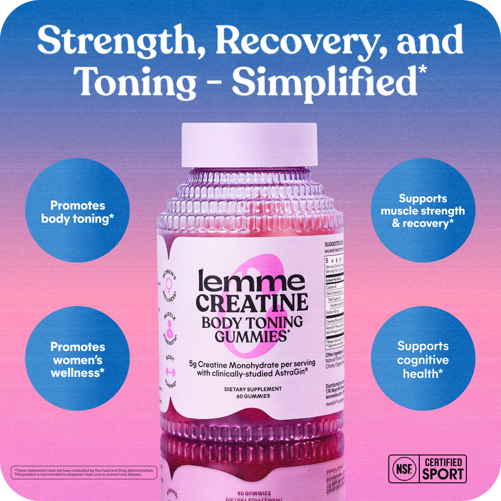 Lemme creatine benefits with bottle image 